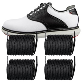 Endoto 2 Pairs Shoelaces for FootJoy Golf Dress Oxford Shoe Laces Replacement Shoe Strings(Color:Black,Size:40Inch)