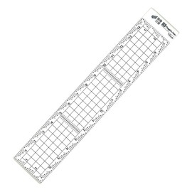 Niigata Seiki SK CAGS-15KD Acrylic Square Ruler, Made in Japan, Quick Scale with Cutting Plate, 5.9 inches (15 cm)