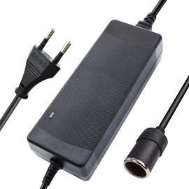 Spannungswandler 230V auf 12V Adapter Zigarettenanzünder 10A 120W Transformator KFZ Netzadapter Auto Steckdose AC auf DC Wandler Netzteil für Autostaubsauger Autokühlschrank Reifenfüller