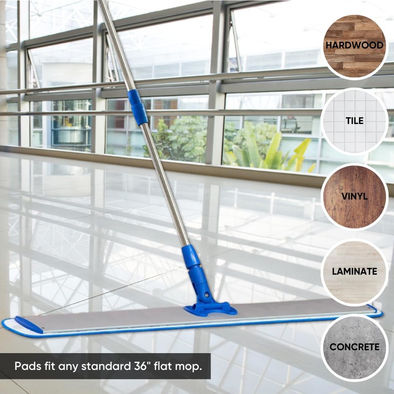 36" Microfiber Wet Mop Pad (3)