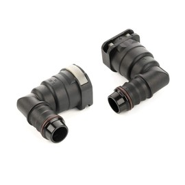 2x LST Fuel Line Connector Quick Coupling 15.82-16 mm 90° Angle