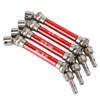4Pcs Front Rear CVD Drive Shaft Coupler Set 1/10 Scale
