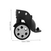 WHAMVOX 2 Pairs Shopping Trolley Wheels Luggage Replacement Wheels Suitcase