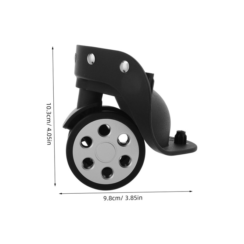 WHAMVOX 2 Pairs Shopping Trolley Wheels Luggage Replacement Wheels Suitcase