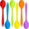 Beieverluck 6 Pack Large Silicone Cooking Spoons 10.8'' Heat Resistant
