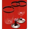 Nextline C-011 Plastic Silver Cups Plastic Wine Cups 220cc (Pack