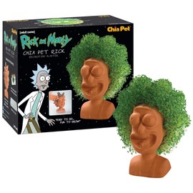 Chia Pet Rick & Morty - Rick with Seed Pack, Decorative Pottery Planter, Easy to Do and Fun to Grow, Novelty Gift, Perfect for Any Occasion