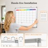DOLLAR BOSS 24'' x 18'' Magnetic Whiteboard Calendar for wall,