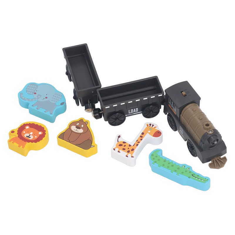 Electric Magnetic Animal Toy Train Set Preschool Educational Learning Toy