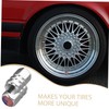 BUGUUYO 4pcs Tire Valve Caps Stylish Valve Stem Caps for