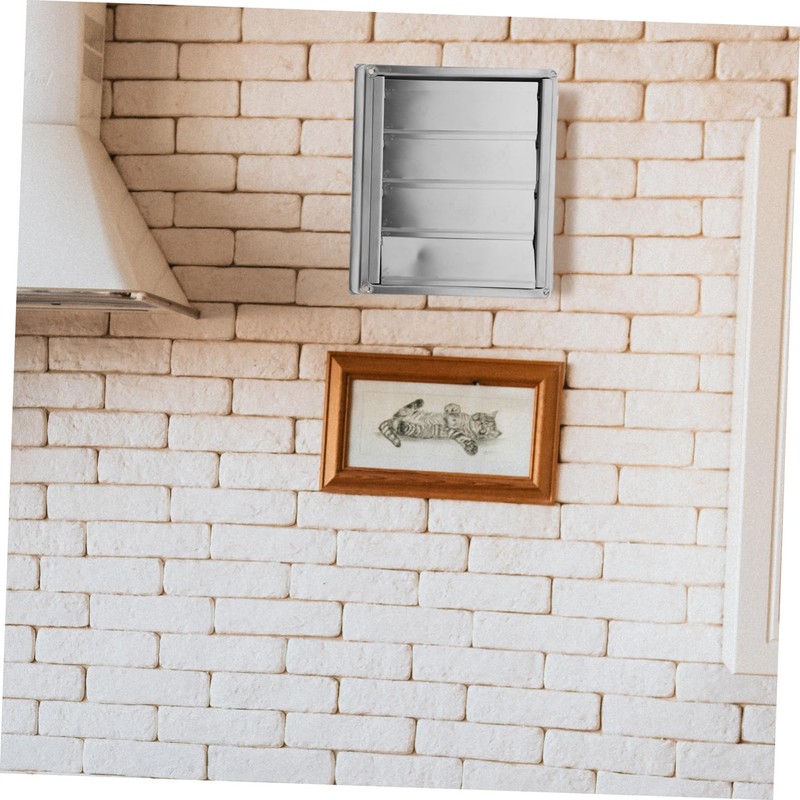 Gadpiparty Louvered Dryer Vent Cover Outdoor Stainless Steel Vent Cap