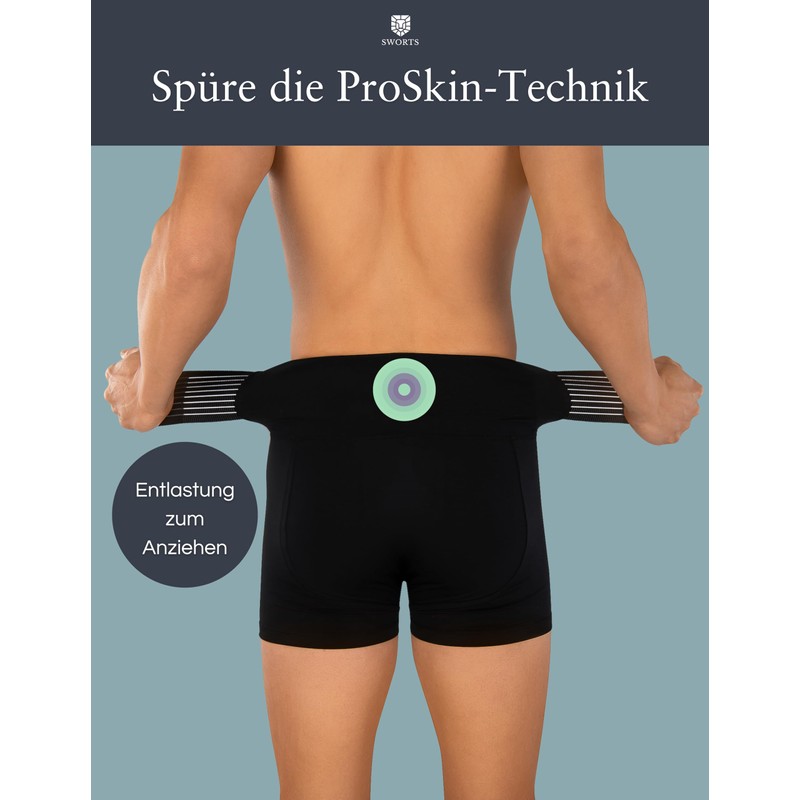 SWORTS Men's Core Back Support (LWS) ProSkin Back Support Technology