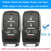 Kirsnda key fob cover with metal buckle Compatible with Dodge