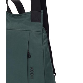 KCB Maze Small Anti-Theft Backpack | 100% Vegan | Compact Backpack for Women with Extra Security, green, Pequeño