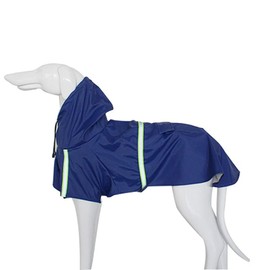 FUNAT Poncho for Big Dogs with Hood, Reflective Raincoat for Dogs, Waterproof Dog Coat, Four Seasons Universal Dog Raincoat Suitable for Medium and Large Dogs