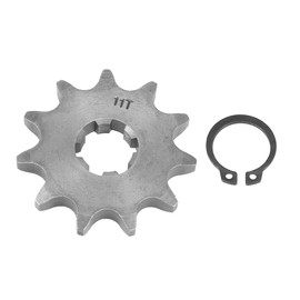 F FIERCE CYCLE Fitting Screw Metal Titanium Tone Motorcycle Sprocket Front Engine Sprocket 428 Chain 11T 17mm