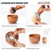 Anbbas Shaving Set, Pure Badger Hair Shaving Brush Wood Handle