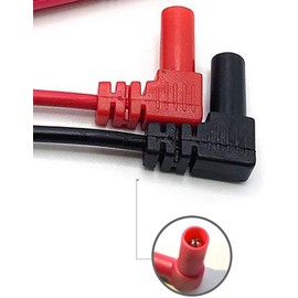 LDEXIN 2PCS Replacement Test Lead, Soft Silicone Electrician Test Leads CAT III 1000V & CAT IV 600V, 31"/ 79cm length