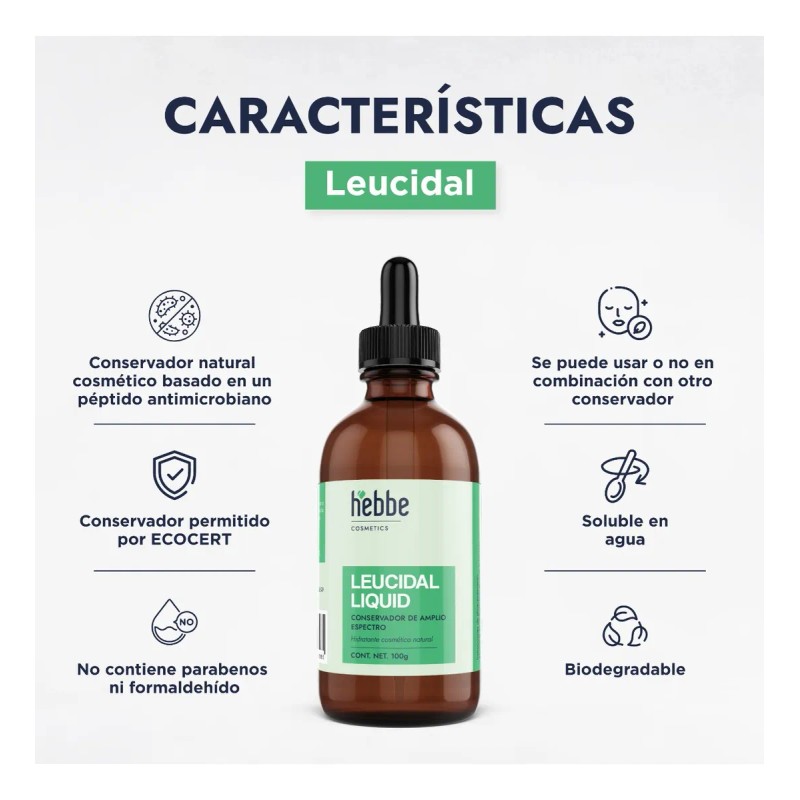 Leucidal, Conservador Cosmético Natural Amplio Espectr 100g