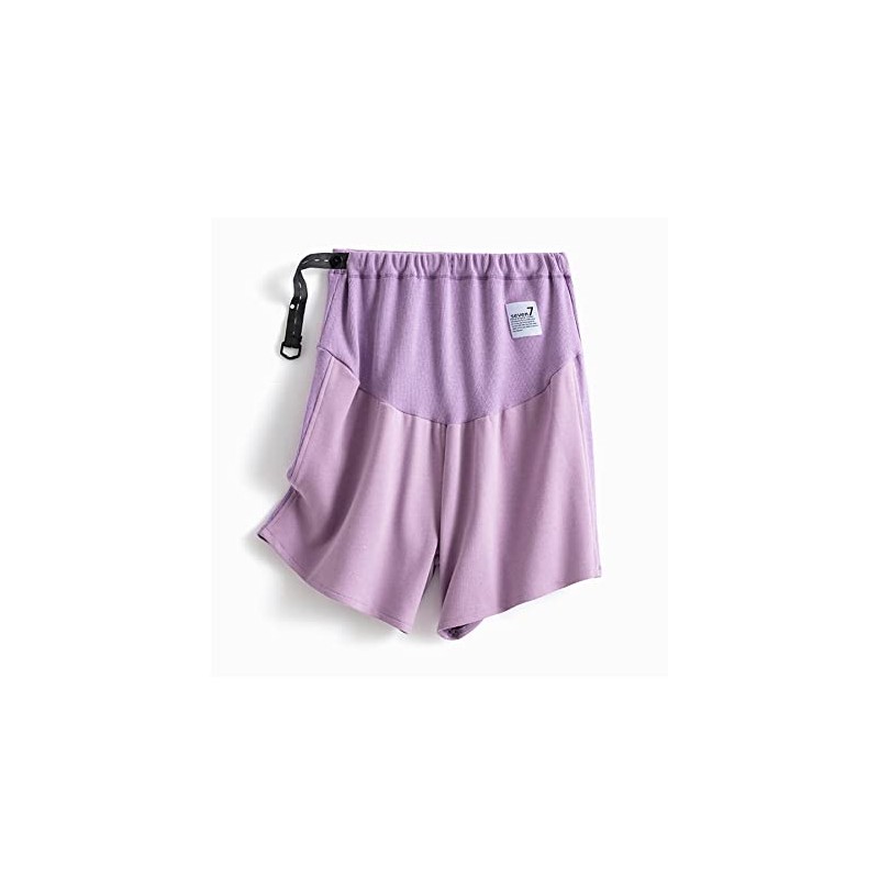 Aimoha Women's Maternity Shorts, Half Pants, Thin, Showpan, Adjuster, Plain,
