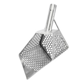 Stainless Steel Beach Scoop for Metal Detecting (Anaconda 11 x 6.5 (Hex))