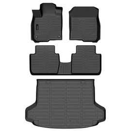 Auxko All Weather Floor Mats Cargo Liner Fit for Honda HR-V(Include Hybrid) 2023 2024 2025 2026 TPE Rubber Liners HRV Accessories All Season Guard Odorless Anti-Slip Floor Mats Cargo Liner