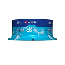 Verbatim CD-R 25Pk 48x 80Minute Super AZO Spindle