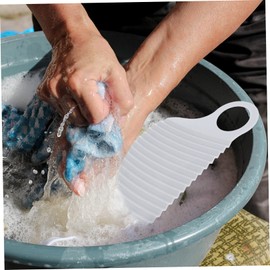 CAXUSD 6pcs Mini Travel Washboard Dual-sided Clothes Scrubbing Boards for Convenient Hand Washing Stripe Texture Design for Enhanced Cleaning Effect for Home and Travel