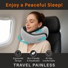 CHAT BLANC Travel Neck Pillow for Airplane, New Memory Foam