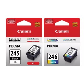 Canon Genuine Canon PG-245 XL High Capacity Black  + CL-246 Color Ink Cartridges