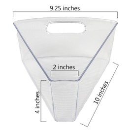 Kitchen Spaces Corner Lazy Susan Kitchen Organization, 2 Pack, Clear