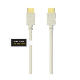 HDMI Cable, 3.0 m, White, Eco Cable, Supports 4K2K