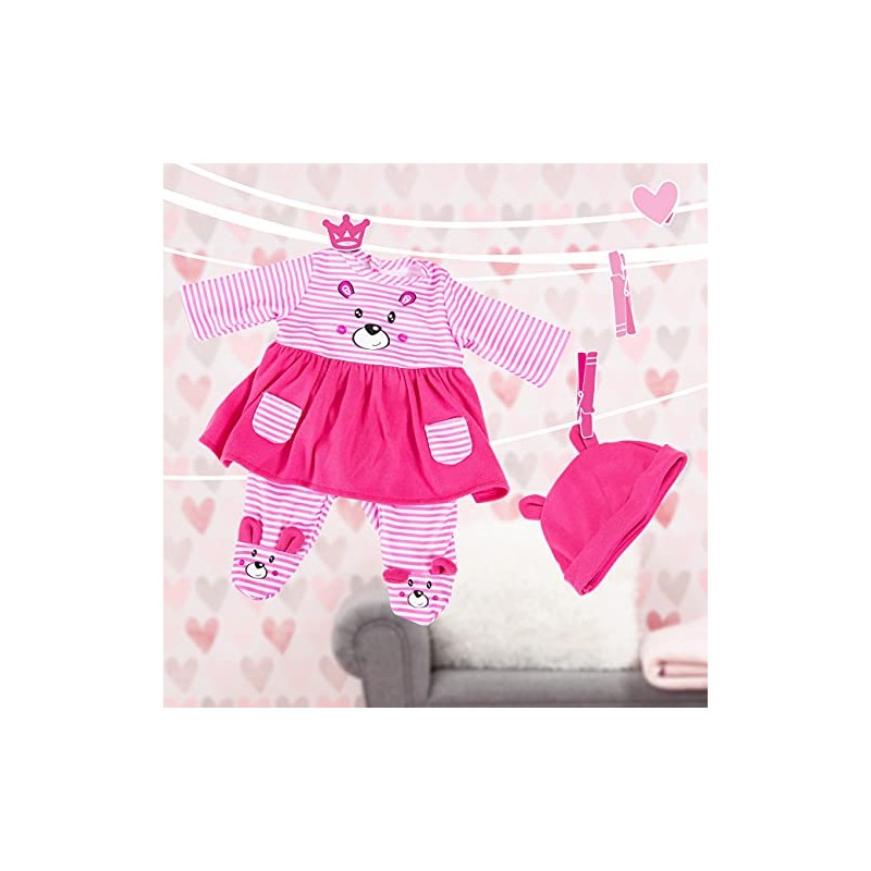 Bayer Design 83887AA Doll Clothes, Doll Outfit, Multi-Piece Doll Dressing,