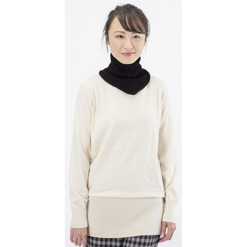 Selvan Ceramic Far Infrared Neck Warmer (Serum), Black