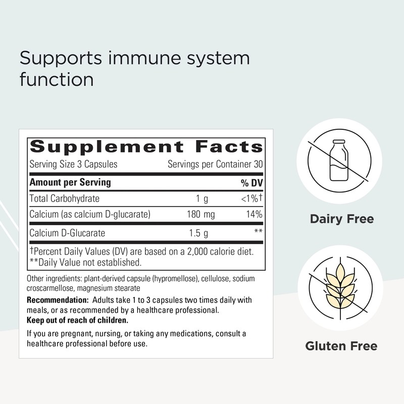 Integrative Therapeutics - Calcium D-Glucarate - Supports Detoxification Systems and