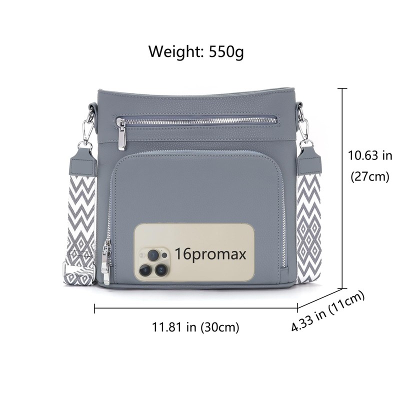 Atgbiem Women's Shoulder Bag Medium Handbag Large Bags Women's Black