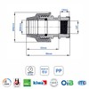 SmartProduct PP Coupling MDPE 20 mm x 1/2 Inch with