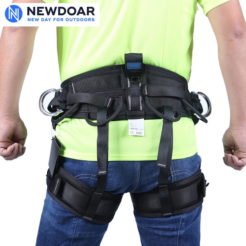 NewDoar Adjustable Thickness Climbing Harness, CE Certification Wider Half Body