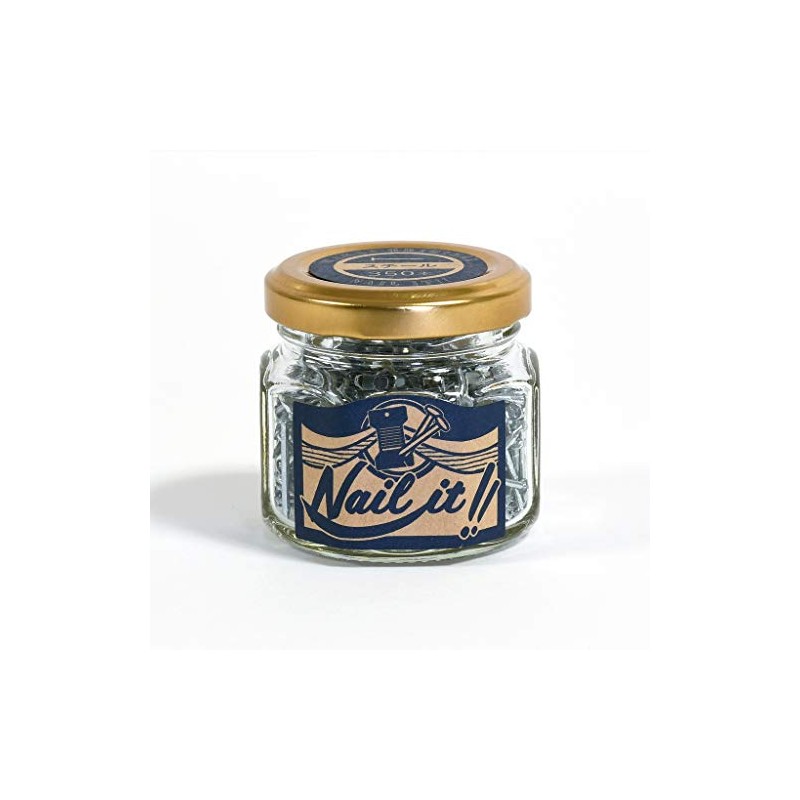 Wakaisangyou Nail it String Art Nails Bottle Steel Nail Size