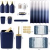 WSBArt 32PCS Bathroom Set Bathroom Sets with Shower Curtain and
