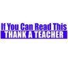 EvolveFISH If You Can Read This Thank a Teacher Bumper