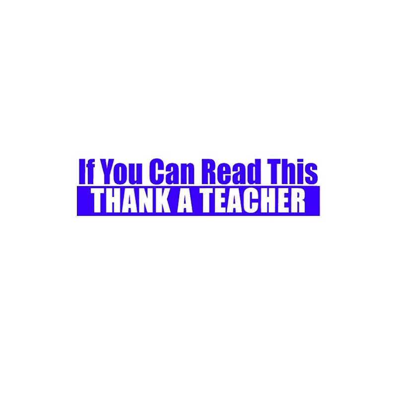 EvolveFISH If You Can Read This Thank a Teacher Bumper