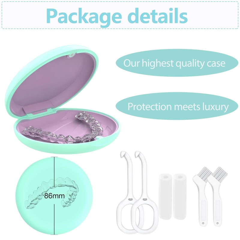 Retainer Case Cute Slim Aligner Case Compatible with Invisalign,Retainer Holder