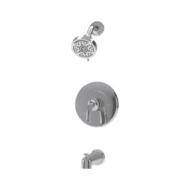 Elm Single Handle Wall Mounted Tub and Shower Trim Kit with Diverter Lever in Polished Chrome (Valve Not Included) - 559215TRM