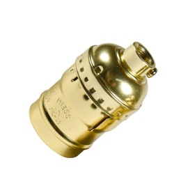 HQRP E26/E27 Bulb Socket Vintage 660W 250V Replacement Lamp Socket Vintage Uno Light Socket DIY Retro Lamp Socket Threaded, Keyless Antique Lamp Socket, Replace Pendant Lamp Sockets and Lamp Parts