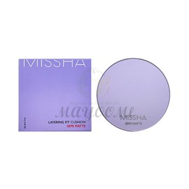 Missha NEW Layering Fit Cushion Semi Matte 14g / 미샤 NEW 레이어링 핏 쿠션 세미 매트 14g