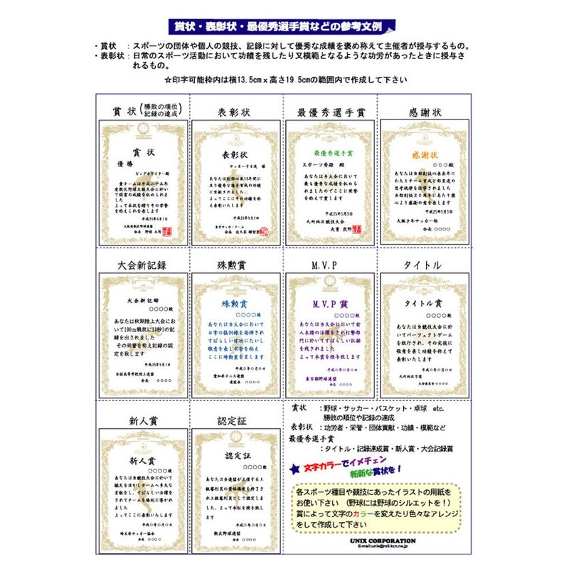 UNIX FD13-86 Tennis Sports Award Paper