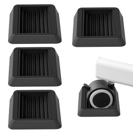 Forhandy Set of 4 Furniture Coasters, Non-Slip Furniture Wheels Stopper, Rubber Stopper, Piano Coasters, Floor Protection, Indoor, Silent Wheel Cushion for All Floors and Wheels, Sofas, Bed