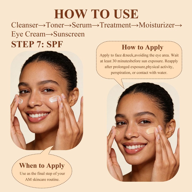 Anti-Aging Tinted Face Moisturizer & Sheer Face Sunscreen SPF 46,