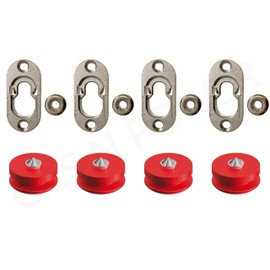 Button Fix Type 1 Metal Fix Bracket Fixing with Stainless Steel Retaining Spring for Fire Retardant Panels, Marine Interiors, Vibration & Shock Tested + Marker Tools x4 + 4 Marker Tool's